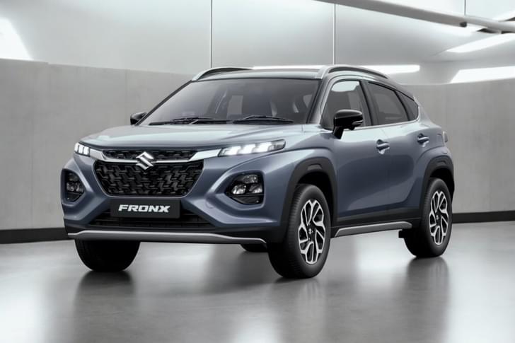Maruti Suzuki Fronx Color Bluish Black   Splendid Silver (dual Tone)